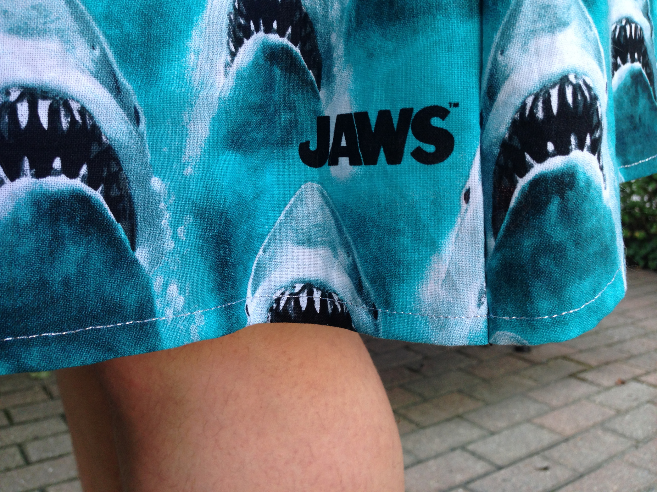 Jaws Skirt hem close up
