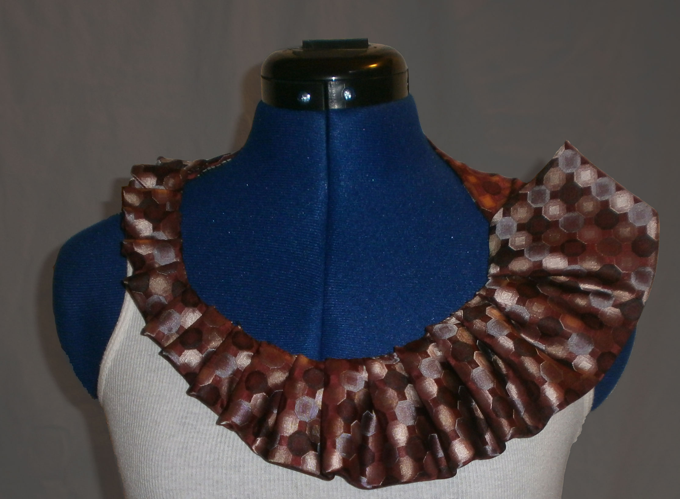 Pleated Tie Necklace